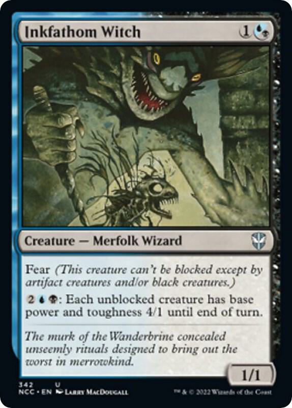 Inkfathom Witch 342 card from Commander: Streets of New Capenna