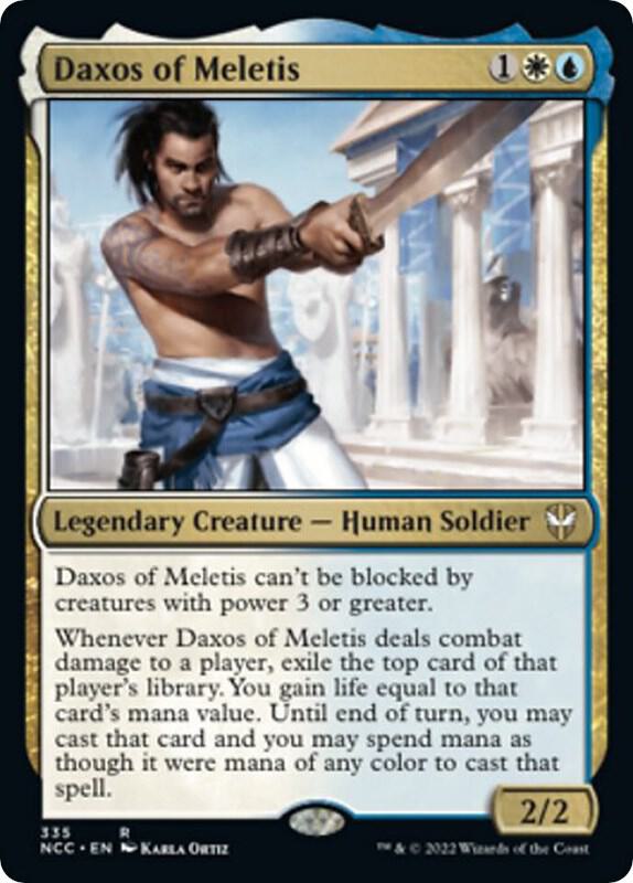 Daxos of Meletis 335 card from Commander: Streets of New Capenna