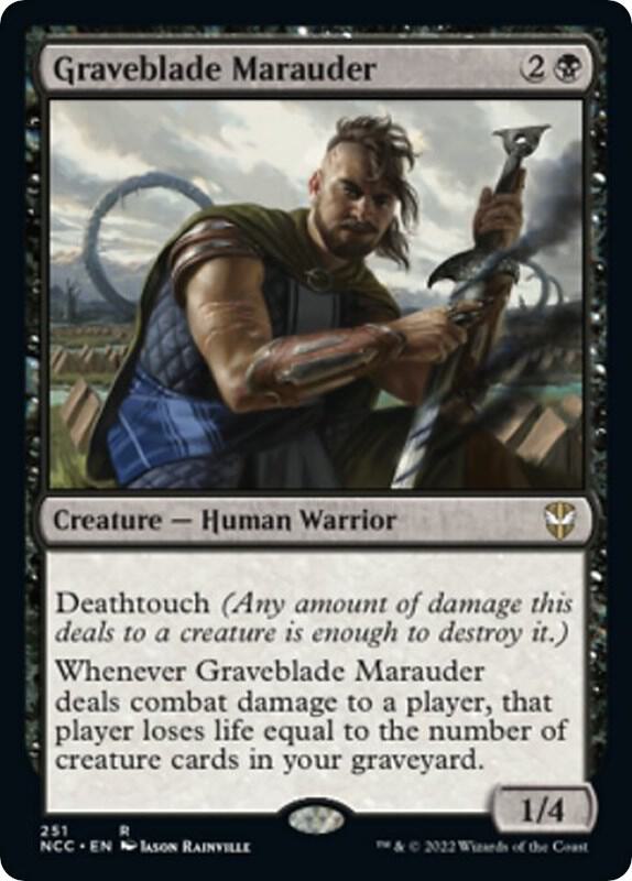 Graveblade Marauder 251 card from Commander: Streets of New Capenna