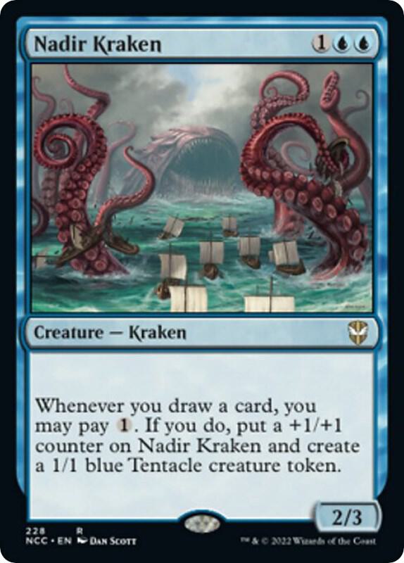Nadir Kraken 228 card from Commander: Streets of New Capenna