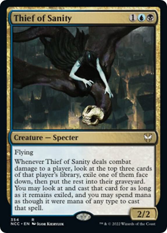 Thief of Sanity 354 card from Commander: Streets of New Capenna