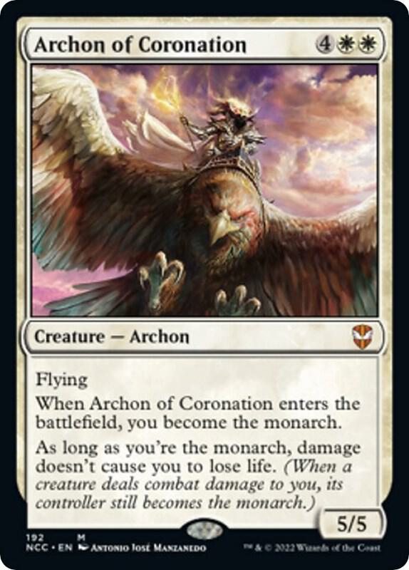 Archon of Coronation 192 card from Commander: Streets of New Capenna