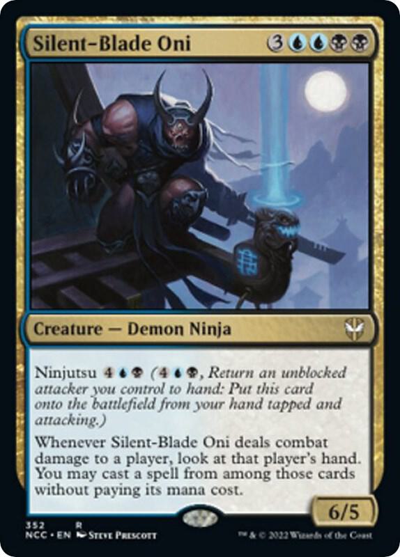 Silent-Blade Oni 352 card from Commander: Streets of New Capenna