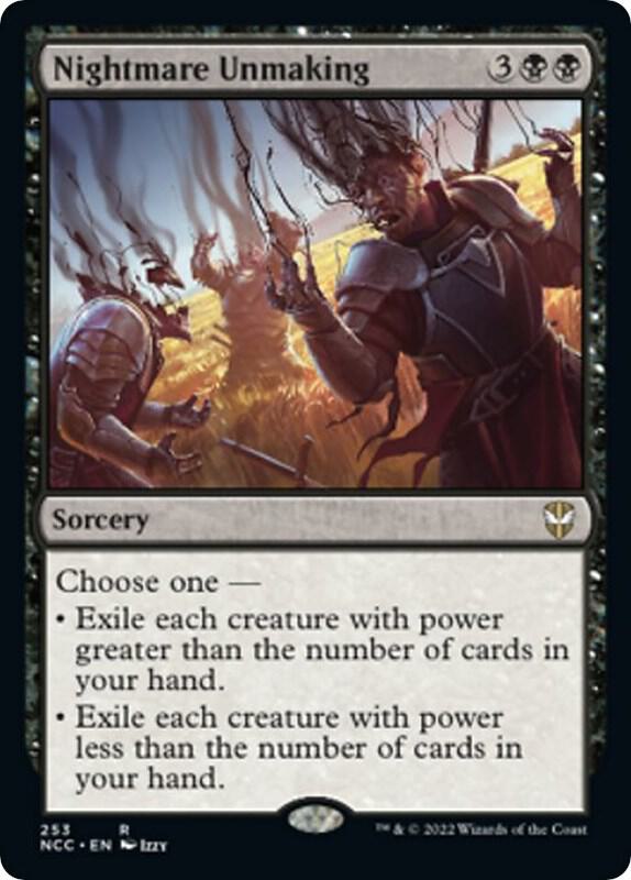 Nightmare Unmaking 253 card from Commander: Streets of New Capenna
