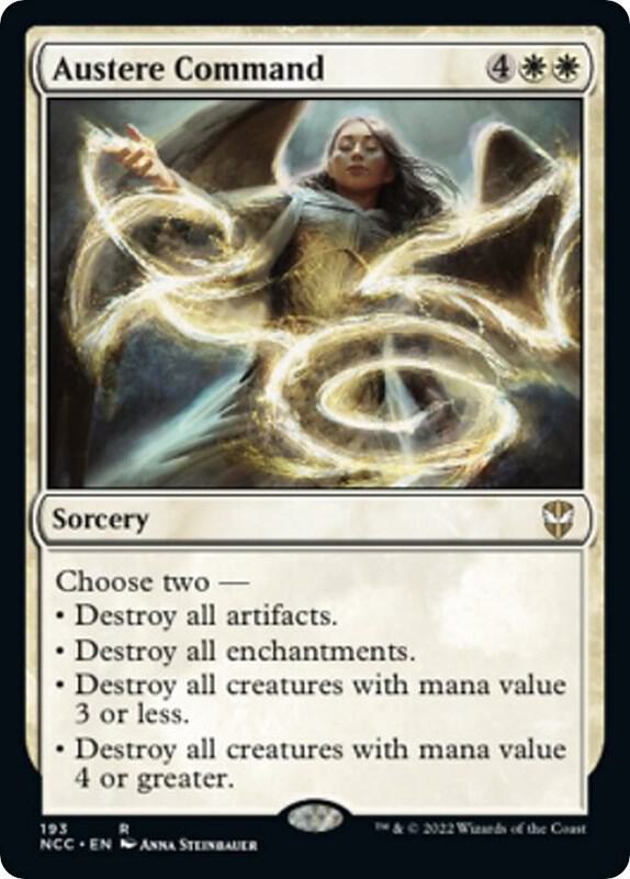 Austere Command 193 card from Commander: Streets of New Capenna