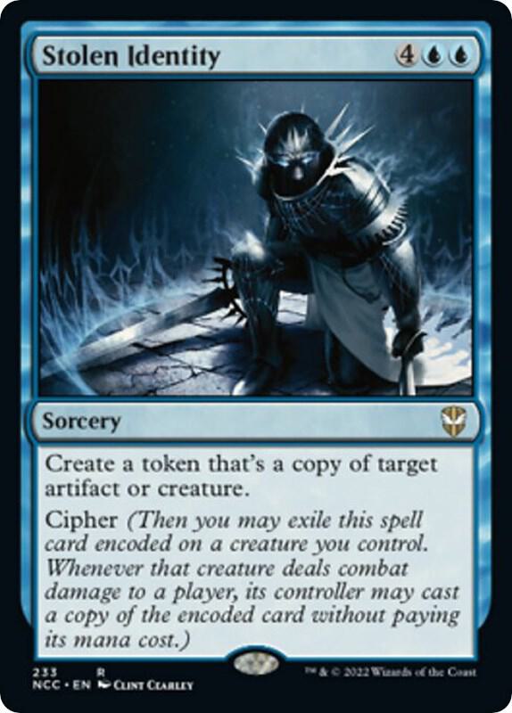 Stolen Identity 233 card from Commander: Streets of New Capenna