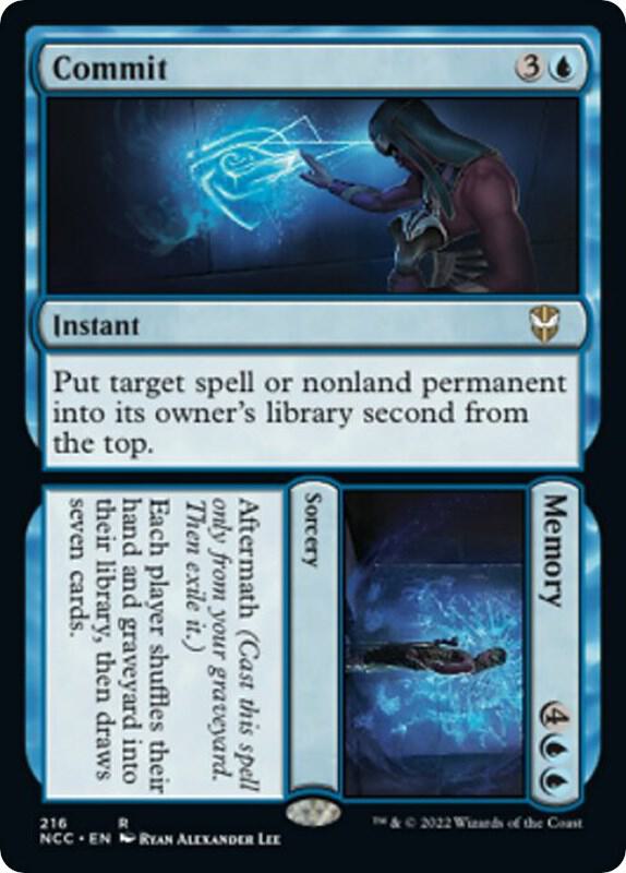 Commit // Memory 216 card from Commander: Streets of New Capenna