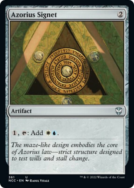 Azorius Signet 361 card from Commander: Streets of New Capenna