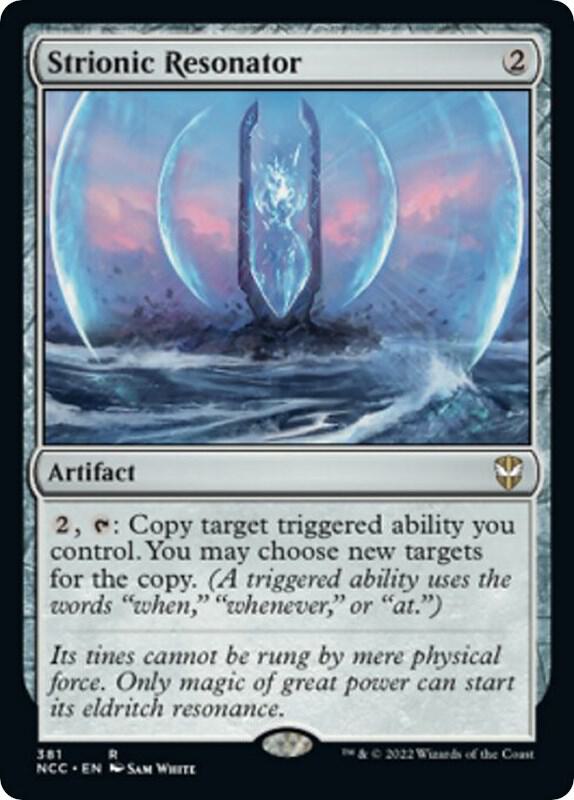 Strionic Resonator 381 card from Commander: Streets of New Capenna