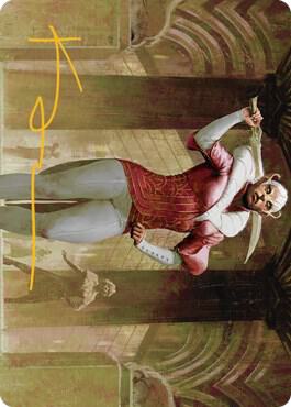 Mage's Attendant Art Card (Gold-Stamped Signature) 5 card from Art Series: Streets of New Capenna