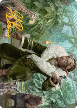 Rumor Gatherer Art Card (Gold-Stamped Signature) 7 card from Art Series: Streets of New Capenna