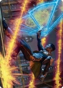 Wingshield Agent Art Card 14 card from Art Series: Streets of New Capenna