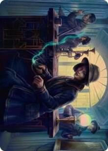 Wiretapping Art Card 15 card from Art Series: Streets of New Capenna