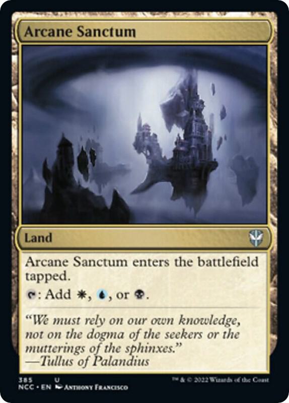 Arcane Sanctum 385 card from Commander: Streets of New Capenna