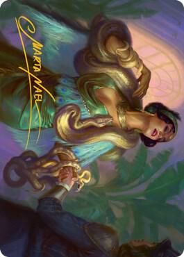 Venom Connoisseur Art Card (Gold-Stamped Signature) 21 card from Art Series: Streets of New Capenna
