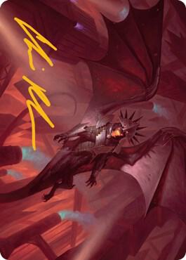 Ziatora, the Incinerator Art Card (Gold-Stamped Signature) 33 card from Art Series: Streets of New Capenna