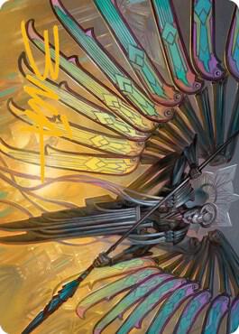 Paragon of Modernity Art Card (Gold-Stamped Signature) 35 card from Art Series: Streets of New Capenna