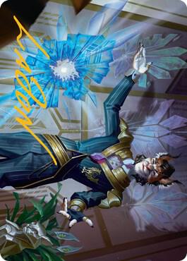 Kros, Defense Contractor Art Card (Gold-Stamped Signature) 44 card from Art Series: Streets of New Capenna