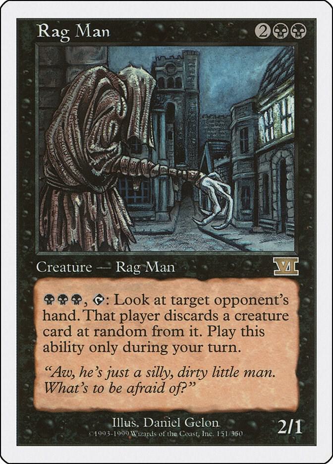 Rag Man 151 card from Classic Sixth Edition