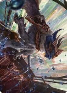 Change of Plans Art Card 52 card from Art Series: Streets of New Capenna