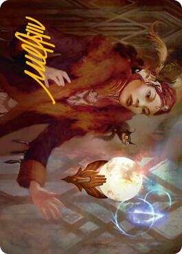 Misfortune Teller Art Card (Gold-Stamped Signature) 58 card from Art Series: Streets of New Capenna