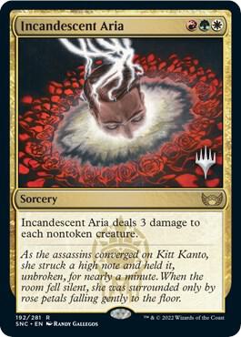 Incandescent Aria 192 card from Promo Pack: Streets of New Capenna