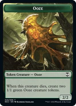 Ooze (026) // Treasure Double-Sided Token 26 // 15 card from Commander: Streets of New Capenna