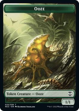 Ooze (025) // Treasure Double-Sided Token 25 // 15 card from Commander: Streets of New Capenna