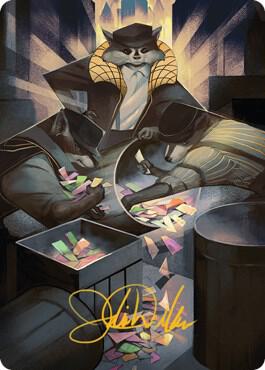 Masked Bandits Art Card (Gold-Stamped Signature) 69 card from Art Series: Streets of New Capenna