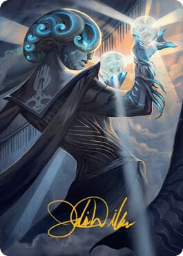 Queza, Augur of Agonies Art Card (Gold-Stamped Signature) 75 card from Art Series: Streets of New Capenna