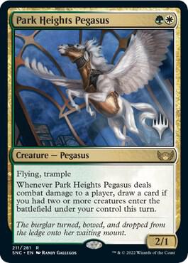 Park Heights Pegasus 211 card from Promo Pack: Streets of New Capenna
