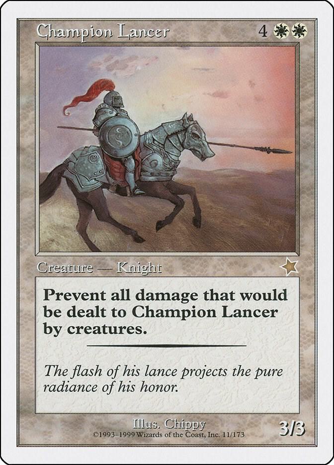 Champion Lancer 11 card from Starter 1999