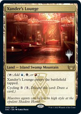Xander's Lounge 260 card from Promo Pack: Streets of New Capenna