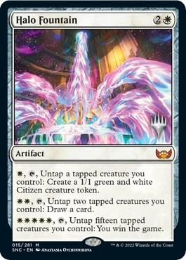Halo Fountain 15 card from Promo Pack: Streets of New Capenna
