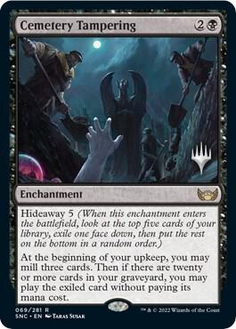 Cemetery Tampering 69 card from Promo Pack: Streets of New Capenna