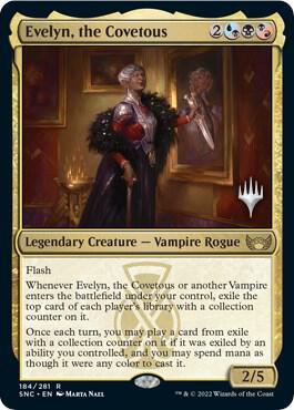 Evelyn, the Covetous 184 card from Promo Pack: Streets of New Capenna