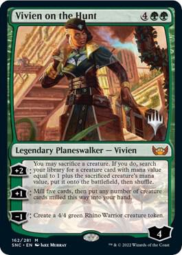 Vivien on the Hunt 162 card from Promo Pack: Streets of New Capenna