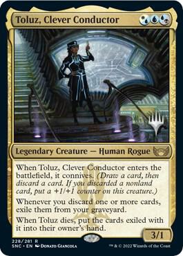 Toluz, Clever Conductor 228 card from Promo Pack: Streets of New Capenna