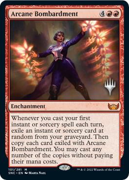 Arcane Bombardment 101 card from Promo Pack: Streets of New Capenna