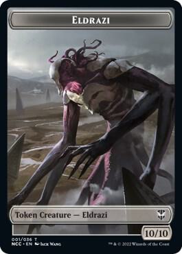 Eldrazi // Human Soldier Double-Sided Token 1 // 8 card from Commander: Streets of New Capenna