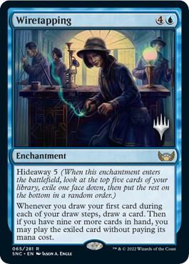 Wiretapping 65 card from Promo Pack: Streets of New Capenna