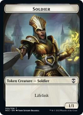 Soldier // Cat Beast Double-Sided Token 9 // 4 card from Commander: Streets of New Capenna