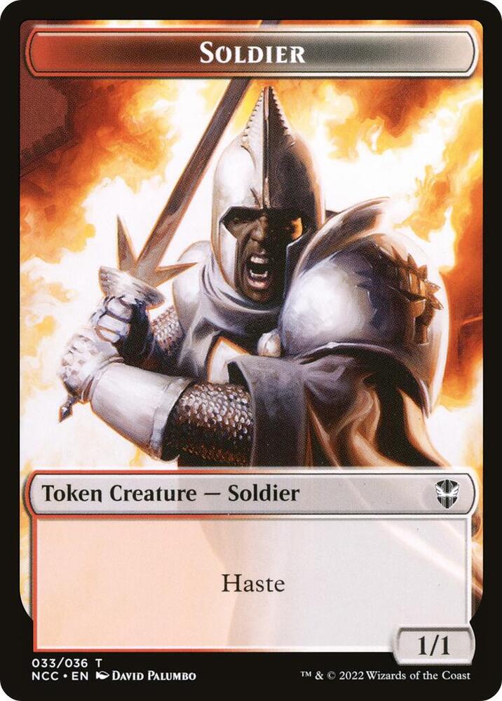 Soldier (033) // Devil Double-Sided Token 33 // 17 card from Commander: Streets of New Capenna
