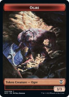 Ogre // Insect Double-Sided Token 20 // 24 card from Commander: Streets of New Capenna
