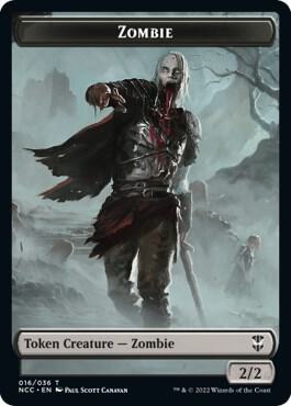 Zombie // Goat Double-Sided Token 16 // 6 card from Commander: Streets of New Capenna