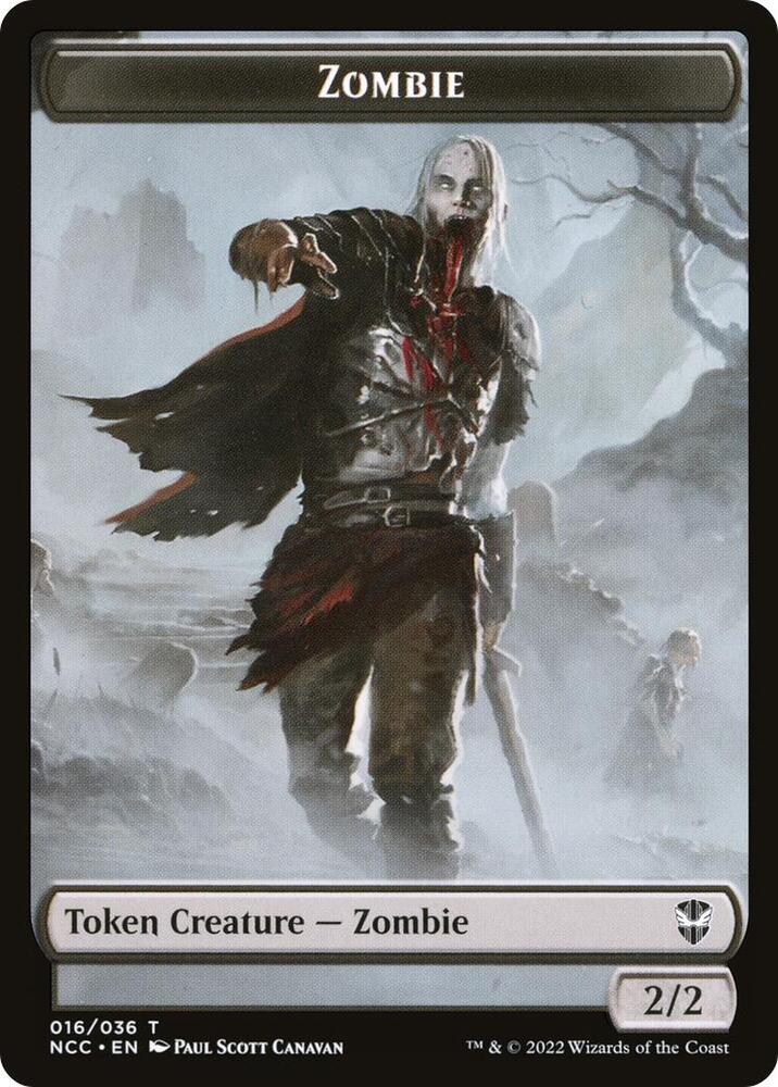 Zombie // Drake Double-Sided Token 16 // 10 card from Commander: Streets of New Capenna