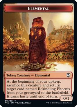 Elemental (018) // Copy Double-Sided Token 18 // 1 card from Commander: Streets of New Capenna