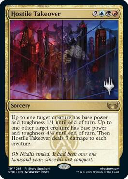 Hostile Takeover 191 card from Promo Pack: Streets of New Capenna