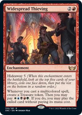 Widespread Thieving 130 card from Promo Pack: Streets of New Capenna