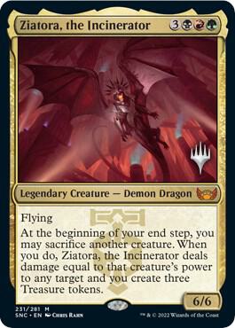 Ziatora, the Incinerator 231 card from Promo Pack: Streets of New Capenna